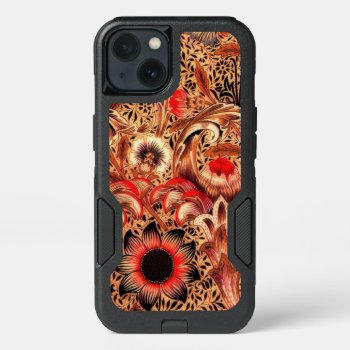 William Morris Corncockle Vintage Red Floral Iphone 13 Case by encore_arts at Zazzle