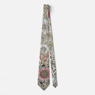 William Morris Corncockle wallpaper floral Neck Tie