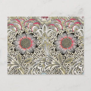William Morris Corncockle wallpaper floral Postcard