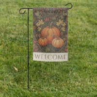 William Morris Cottage Pumpkin Fall Welcome