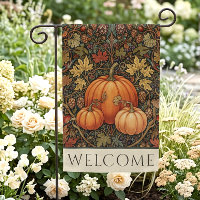 William Morris Cottage Pumpkin Fall Welcome