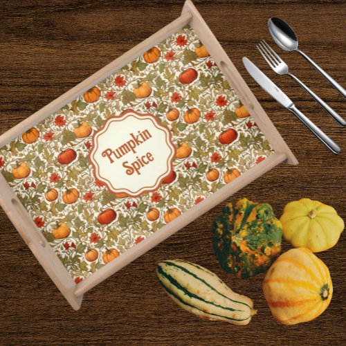 William Morris Country Pumpkin Spice Serving Tray