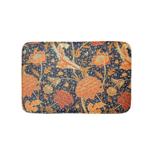 William Morris Cray Floral Art Nouveau Pattern Bathroom Mat