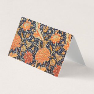 William Morris Cray Floral Art Nouveau Pattern Business Card
