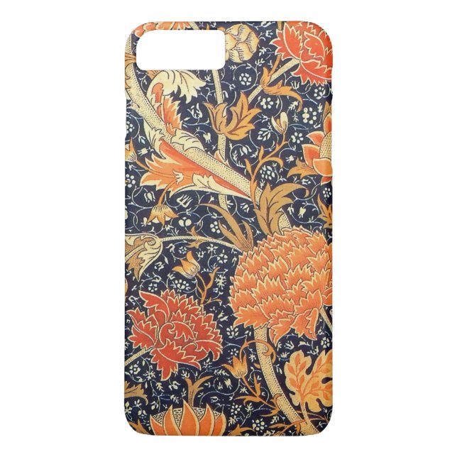 William Morris Cray Floral Art Nouveau Pattern Case-Mate iPhone Case (Back)