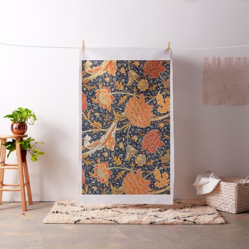 William Morris Cray Floral Art Nouveau Pattern Fabric