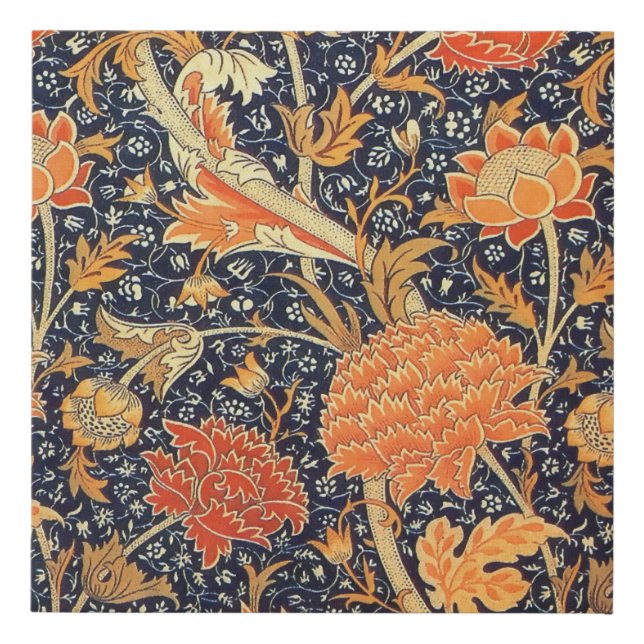 William Morris Cray Floral Art Nouveau Pattern Faux Canvas Print (Front)