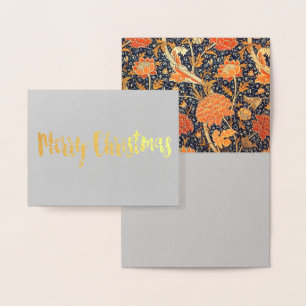William Morris Cray Floral Art Nouveau Pattern Foil Card