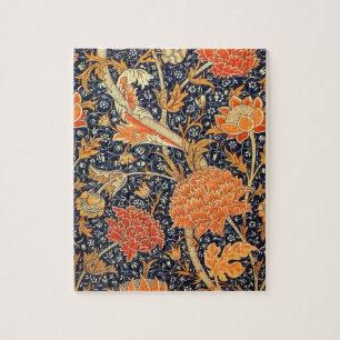 William Morris Cray Floral Art Nouveau Pattern Jigsaw Puzzle