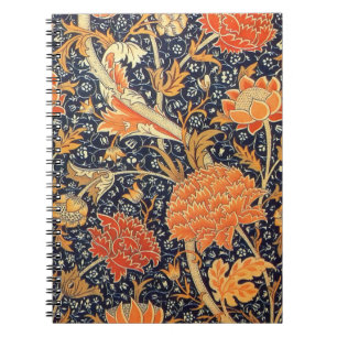 William Morris Cray Floral Art Nouveau Pattern Notebook
