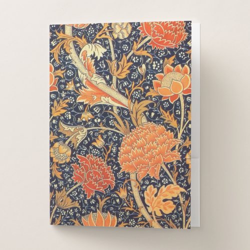 William Morris Cray Floral Art Nouveau Pattern Pocket Folder