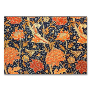 William Morris Cray Floral Art Nouveau Pattern Table Number