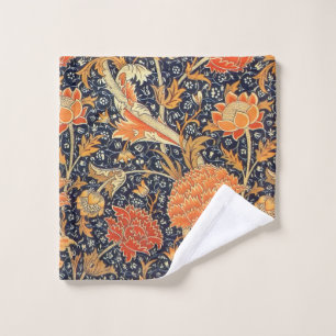 William Morris Cray Floral Art Nouveau Pattern Wash Cloth
