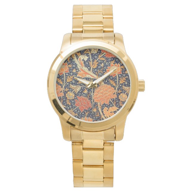 William Morris Cray Floral Art Nouveau Pattern Watch (Front)