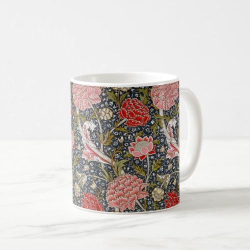 WILLIAM MORRIS CRAY FLORAL COFFEE MUG