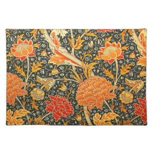 William Morris Cray Floral Pattern Vintage Cloth Placemat