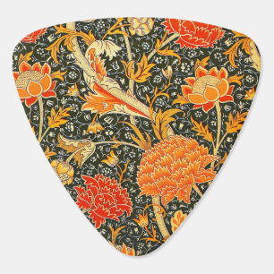 William Morris Cray Floral Pattern Vintage Guitar Pick