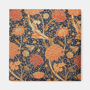 William Morris Cray Floral Pattern Vintage Magnet