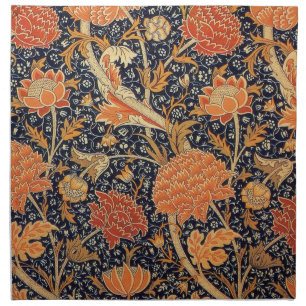 William Morris Cray Floral Pattern Vintage Napkin