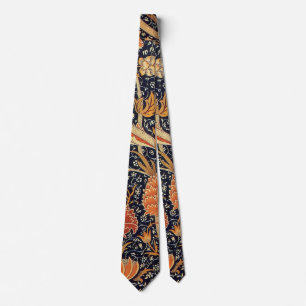 William Morris Cray Floral Pattern Vintage Neck Tie