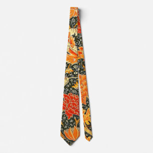 William Morris Cray Floral Pattern Vintage Neck Tie