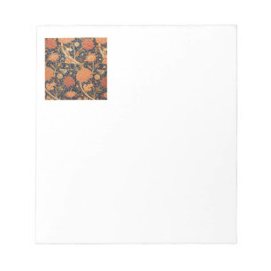 William Morris Cray Floral Pattern Vintage Notepad