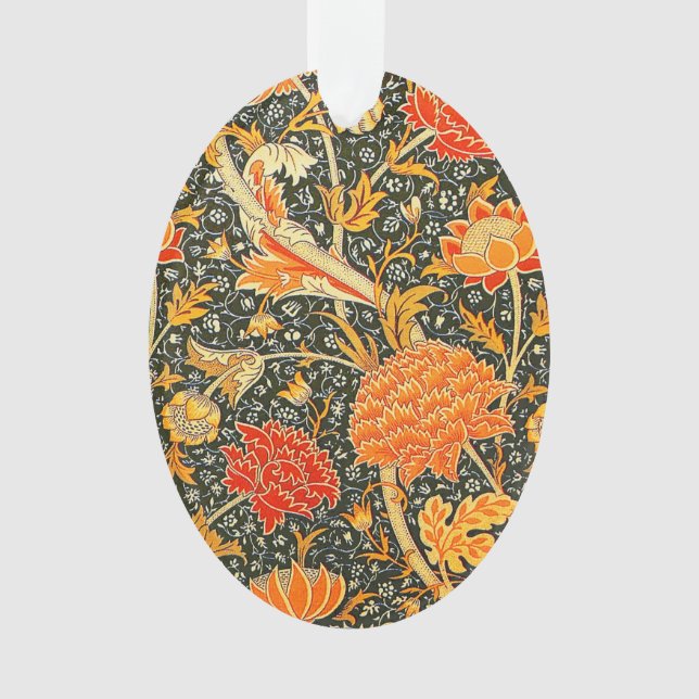 William Morris Cray Floral Pattern Vintage Ornament | Zazzle