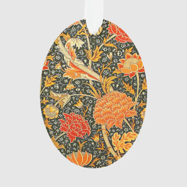 William Morris Cray Floral Pattern Vintage Ornament | Zazzle