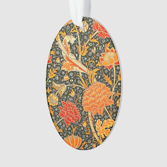 William Morris Cray Floral Pattern Vintage Ornament | Zazzle