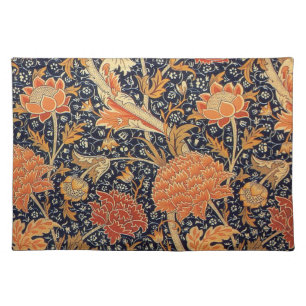 William Morris Cray Floral Pattern Vintage Placemat