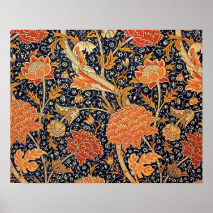 William Morris Cray Floral Pattern Vintage Poster