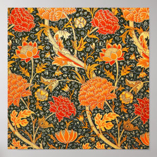 William Morris Cray Floral Pattern Vintage Poster