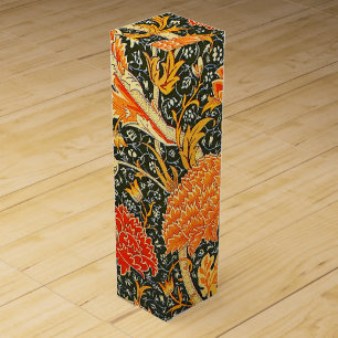 William Morris Cray Floral Pattern Vintage Wine Box