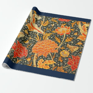 William Morris Cray Floral Pattern Vintage Wrapping Paper