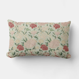 William Morris Cray Floral Pre-Raphaelite Vintage Lumbar Pillow