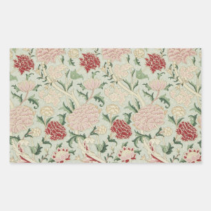 William Morris Cray Floral Pre-Raphaelite Vintage Rectangular Sticker
