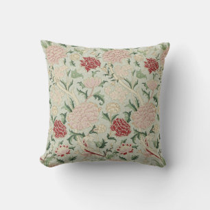 William Morris Cray Floral Pre-Raphaelite Vintage Throw Pillow