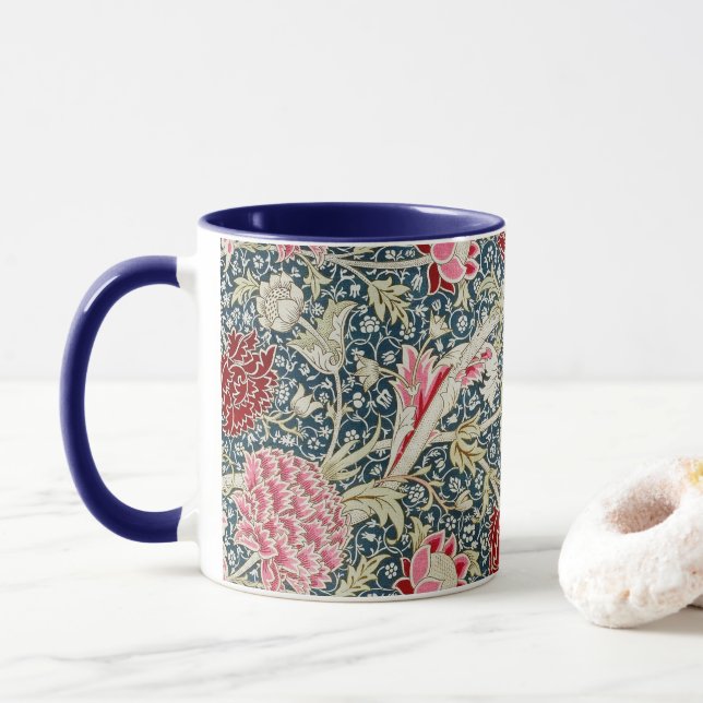 William Morris Cray Mug (With Donut)