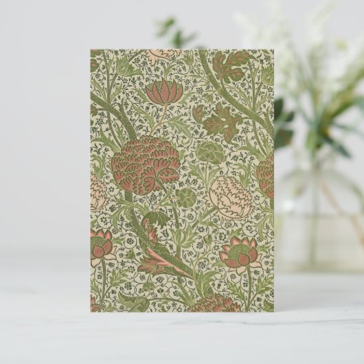William Morris Cray Sage Flower Floral Botanical (Standing Front)