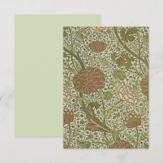 William Morris Cray Sage Flower Floral Botanical (Front/Back)