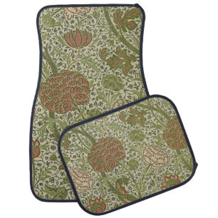 William Morris Cray Sage Flower Floral Botanical Car Floor Mat