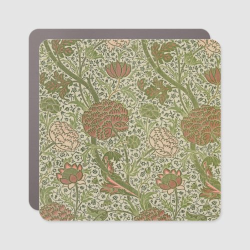 William Morris Cray Sage Flower Floral Botanical Car Magnet