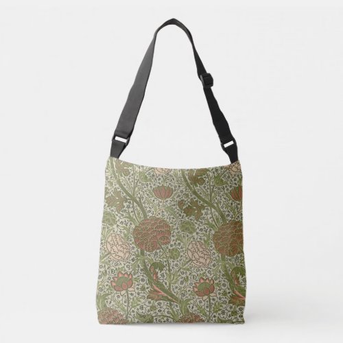 William Morris Cray Sage Flower Floral Botanical Crossbody Bag