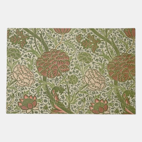 William Morris Cray Sage Flower Floral Botanical Doormat