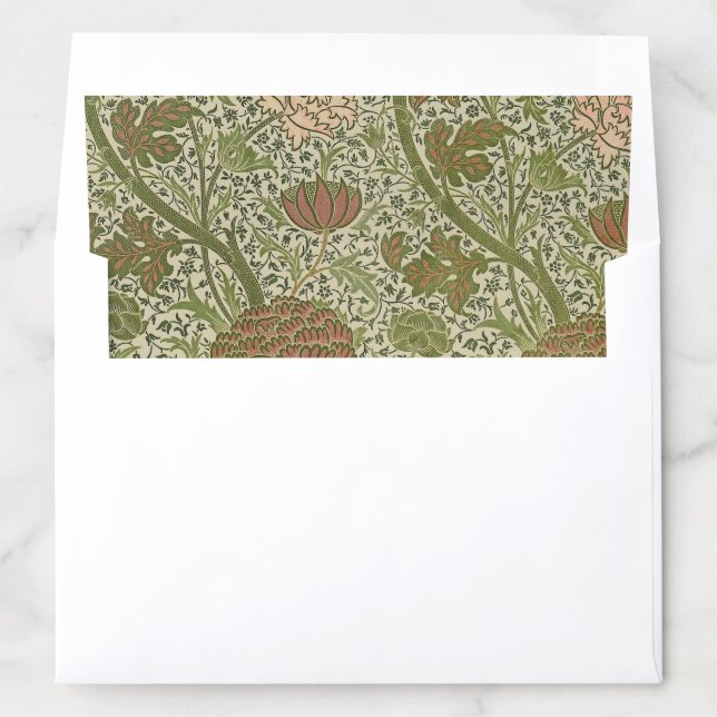 William Morris Cray Sage Flower Floral Botanical Envelope Liner (In Envelope)