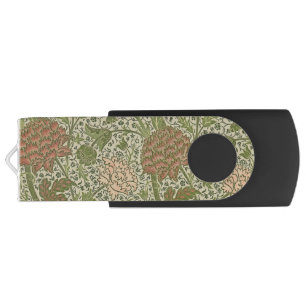 William Morris Cray Sage Flower Floral Botanical Flash Drive