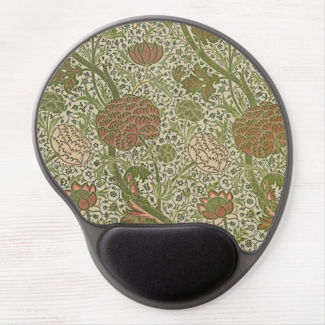 William Morris Cray Sage Flower Floral Botanical Gel Mouse Pad (Front)
