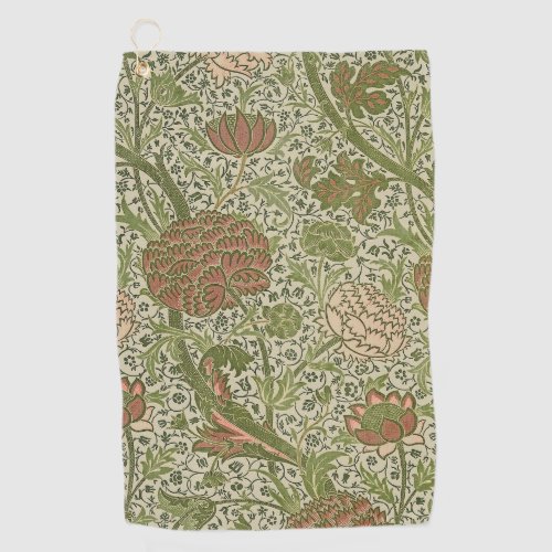 William Morris Cray Sage Flower Floral Botanical Golf Towel