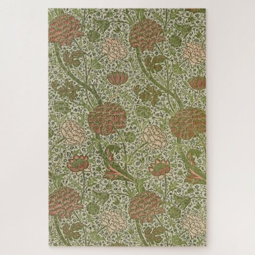 William Morris Cray Sage Flower Floral Botanical Jigsaw Puzzle