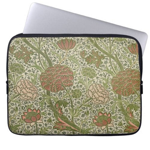 William Morris Cray Sage Flower Floral Botanical Laptop Sleeve